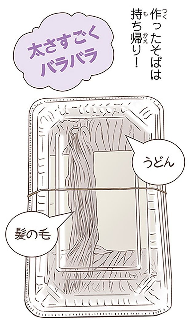 作ったそばは持ち帰り！ （C）オーサ・イェークストロム／KADOKAWA