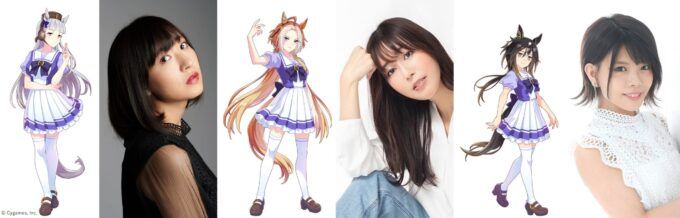 ゴールドシップ役・上田瞳、オルフェーヴル役・日笠陽子、ステイゴールド役・松田颯水