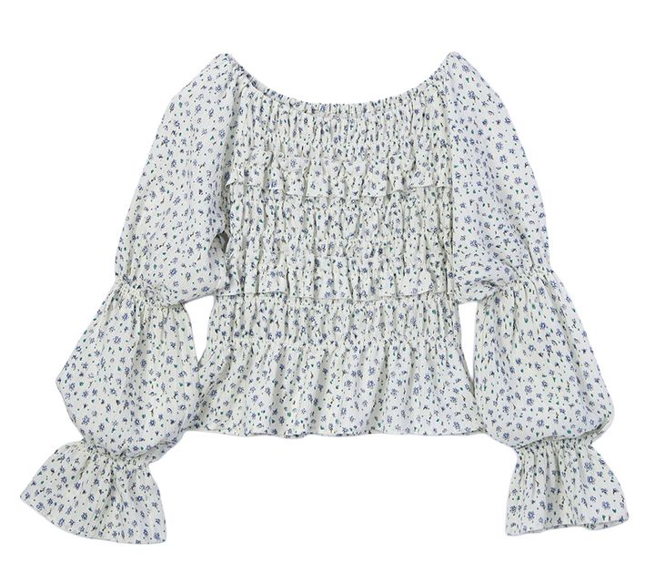 八木アリサ おしゃれ自慢 小花