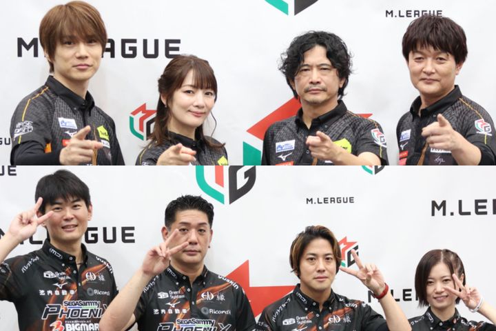 （上）TEAM RAIDEN／雷電、（下）セガサミーフェニックス クランクイン！ width=