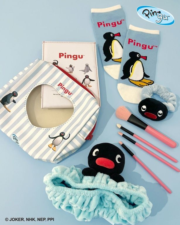 「窓付きポーチ」「折りたたみミラー」「ヘアバンド」「ヘアゴム」「アンクルソックス」(すべて429円)