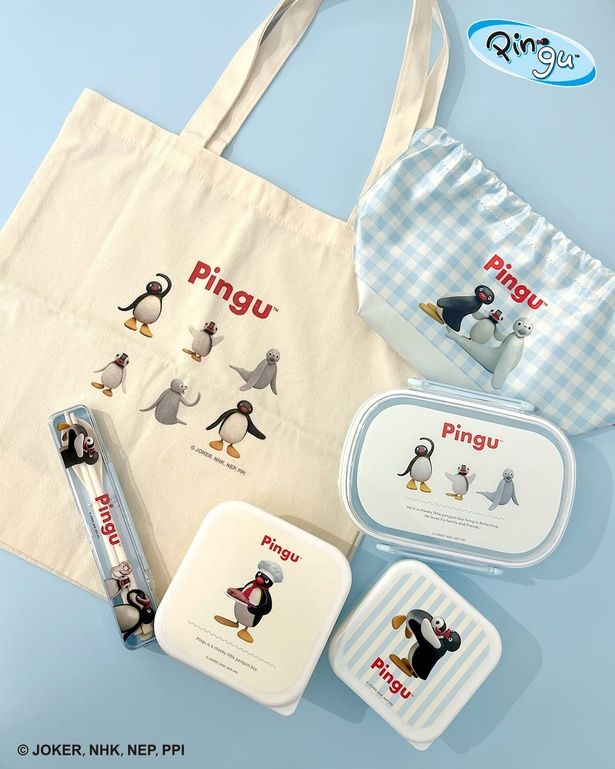 「ランチボックス」「フードコンテナ2P」「カトラリーセット」「ランチ巾着」「トートバッグ」(すべて429円)