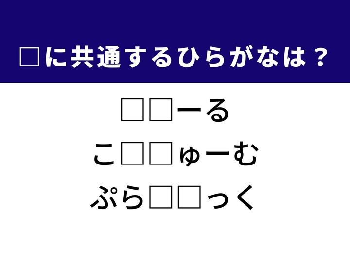 3つの言葉の空欄を埋めて正しい日本語を完成させるクイズです。頑丈な材料、特別な装い、便利な樹脂をヒントに、共通のひらがな2文字を呼び起こしましょう。