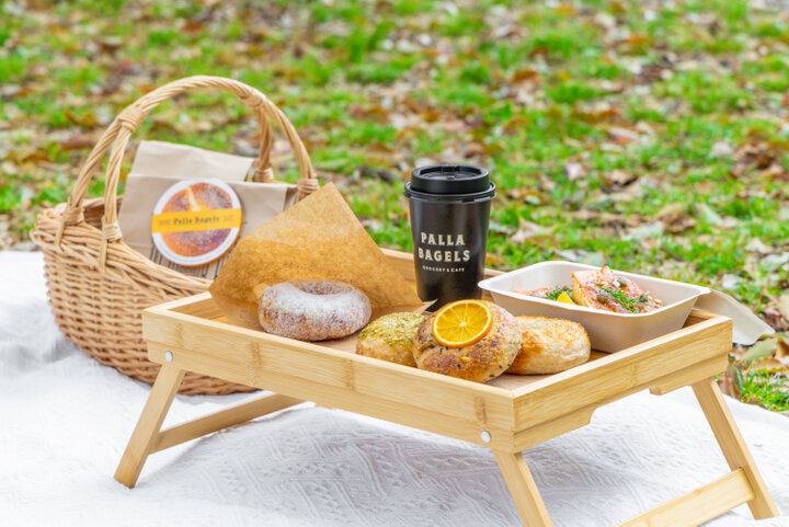 大阪城公園のそば、ピクニックセットがかわいいベーグル専門店「Palla Bagels」