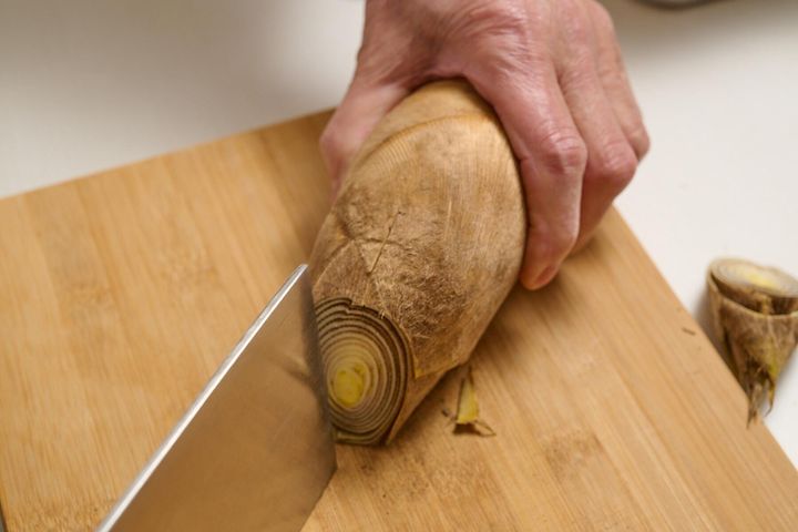 アク抜きをする