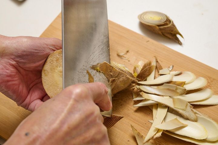 アク抜きをする