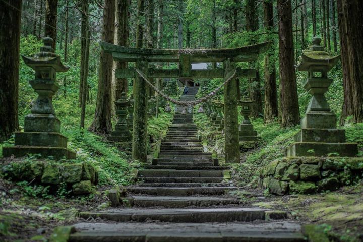 森の中にある神社