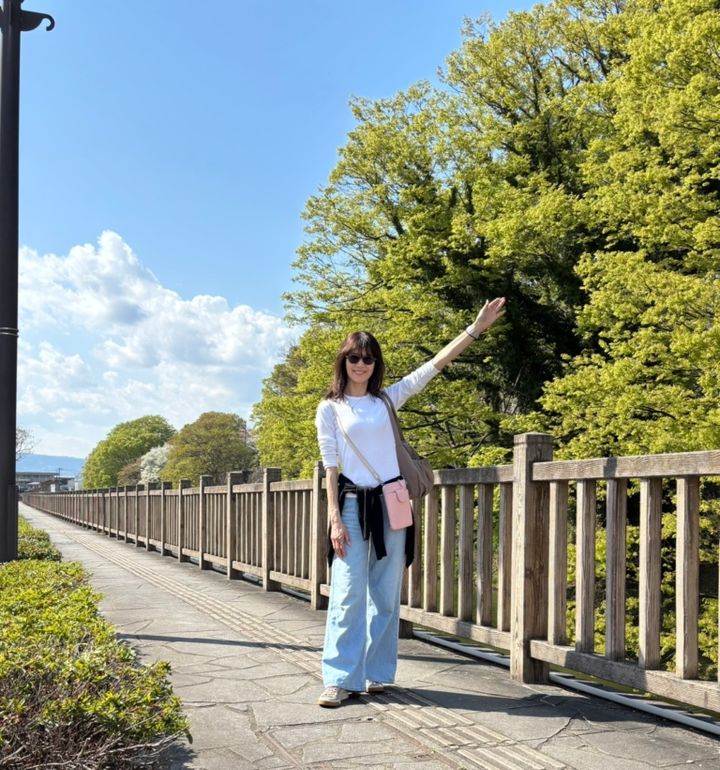 山形市内の霞城公園のお堀