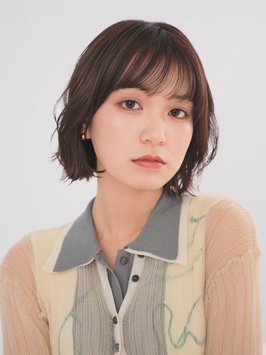 顔型別・ジャパニーズ・ボブおすすめヘアカタログ 卵型さん向け