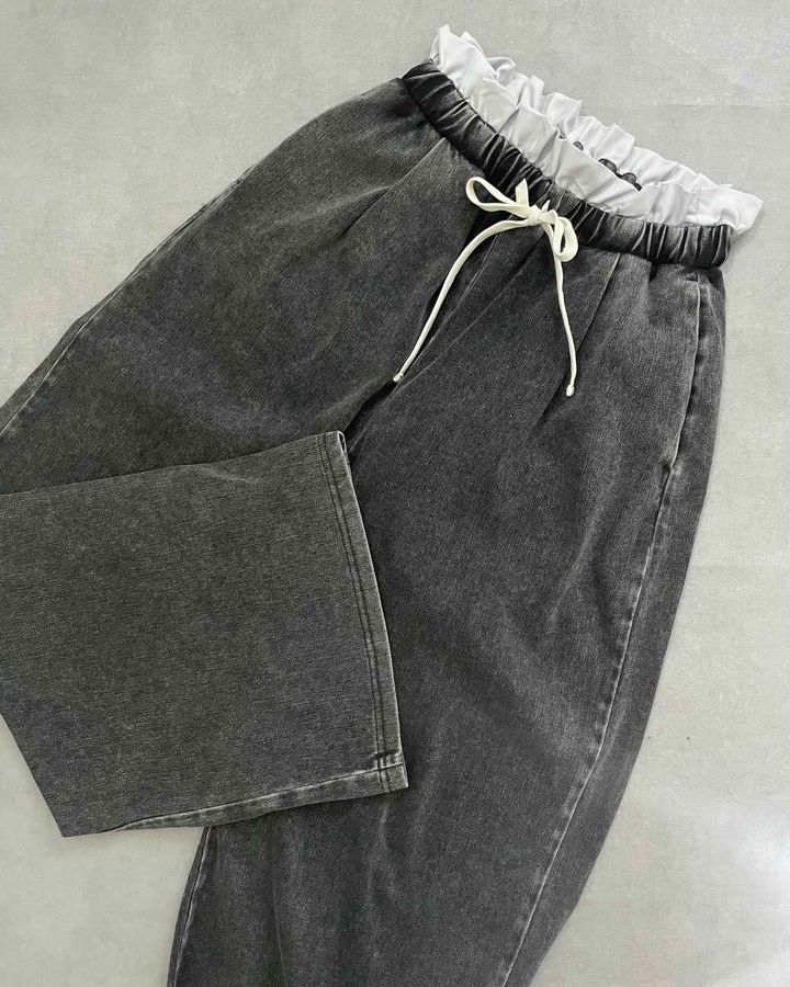 画像1: イージーデニム ✕ フリル