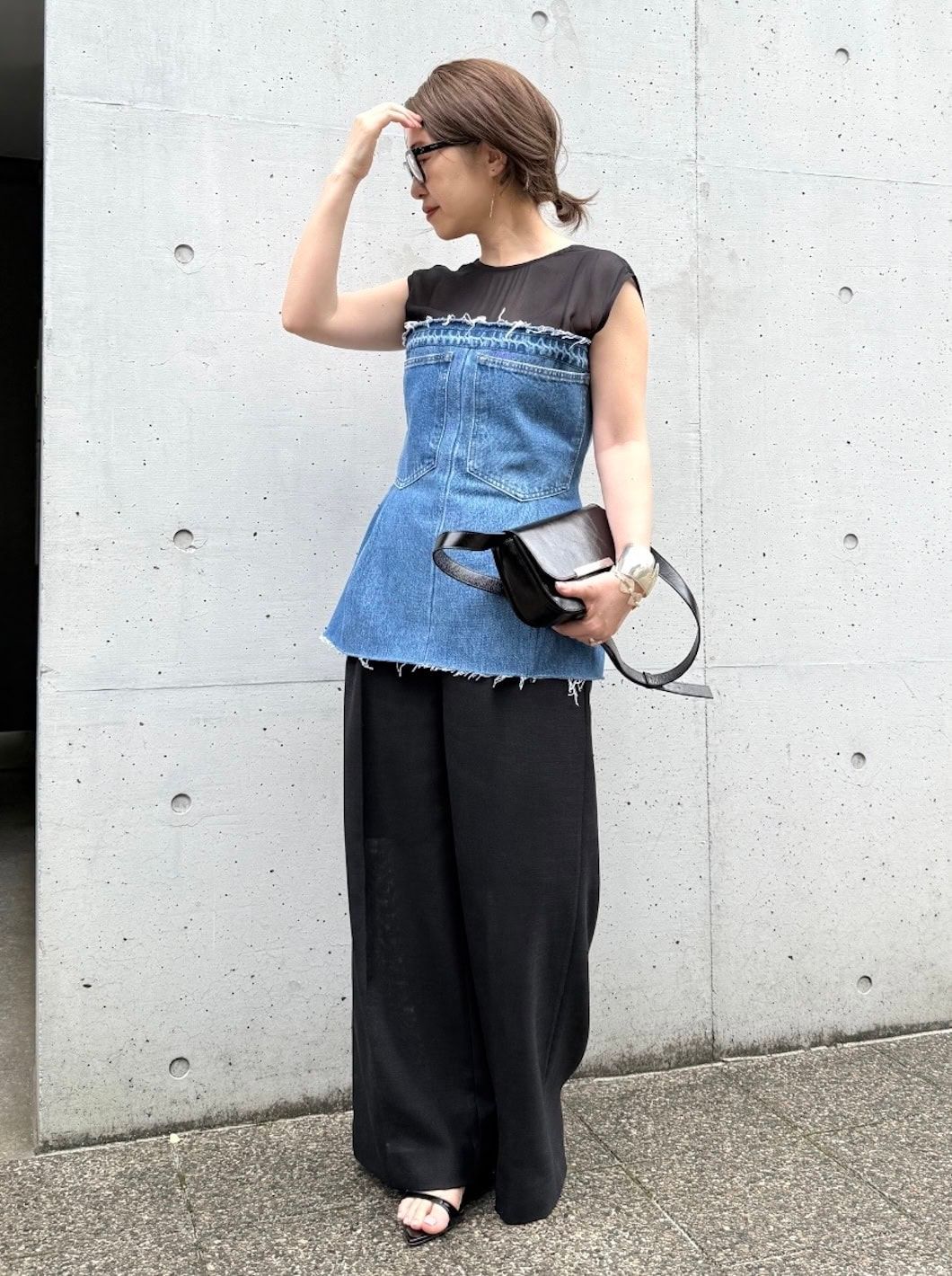 美品◡̈ungridまとめ売り◡̈ デニムビスチェ SOMETHING ペプラムデニムビスチェ|SOMETHING|サムシング