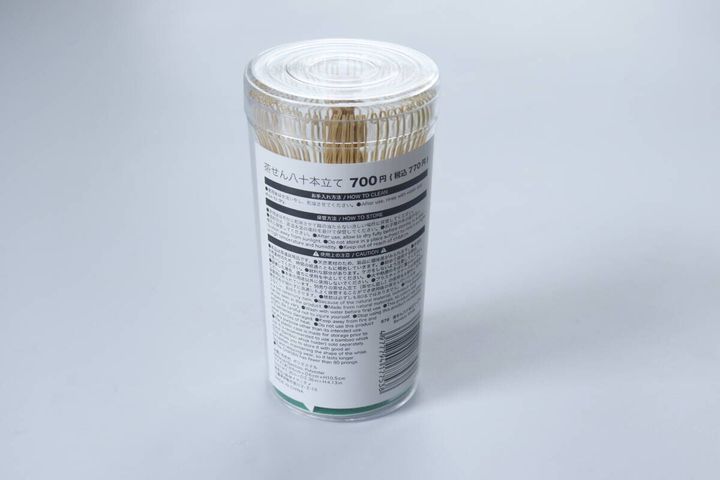 ダイソー 茶せん八十本立て パッケージ