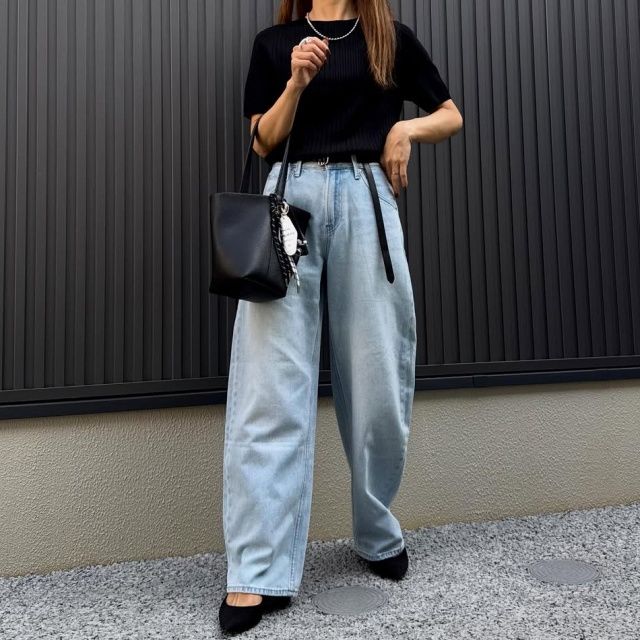 UNIQLO「3Dメリノリブクルーネックセーター/5分袖」