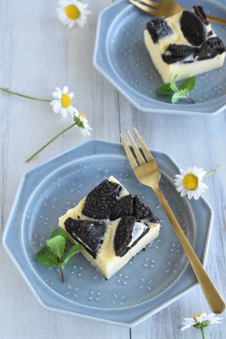 レンジでオレオチーズケーキ