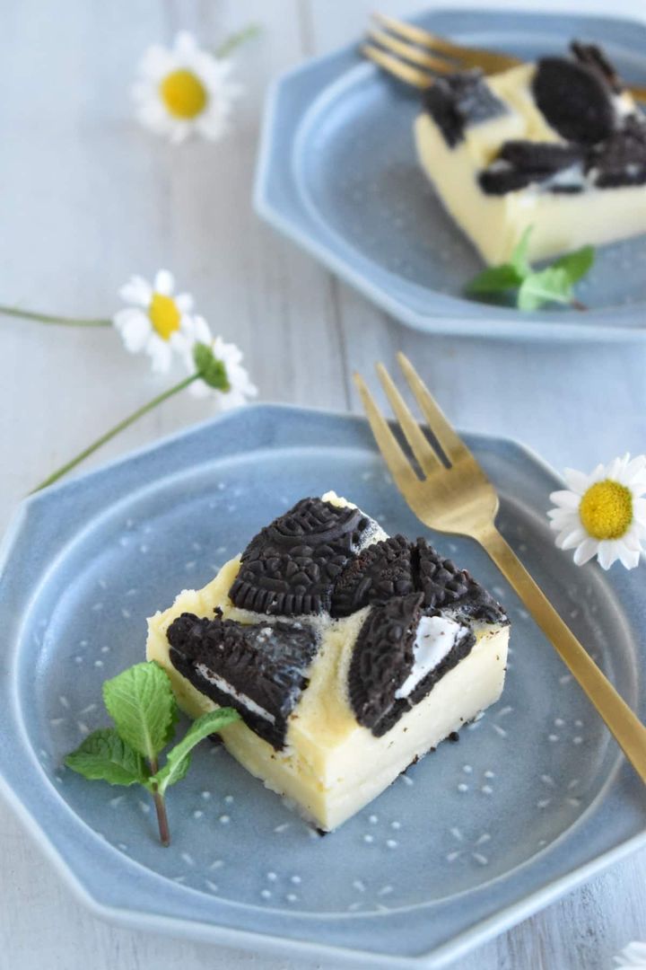 レンジでオレオチーズケーキ