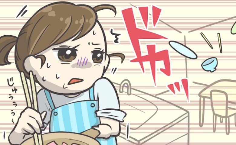 何度言っても台所でスリッパをはかない夫。諦めかけていた矢先に派手な音が！夫が突然猛省したワケ | TRILL【トリル】