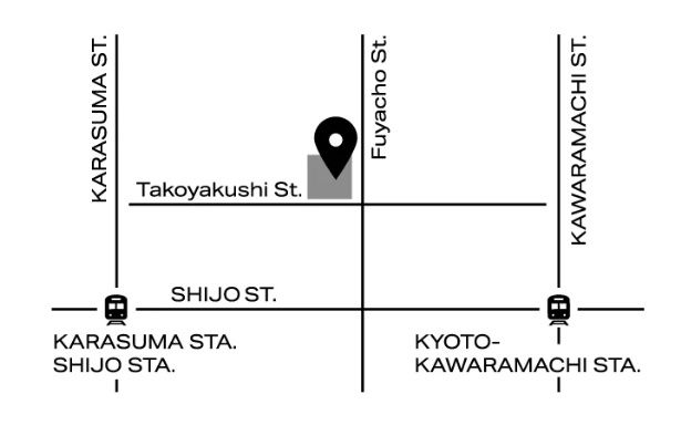 古都・京都の中心部、麩屋町に誕生。複数の駅からアクセス可能なCHEF de BEAUTE kyotoの店舗マップ
