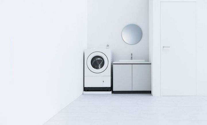 狭小なスペースにも設置しやすいドラム式洗濯乾燥機