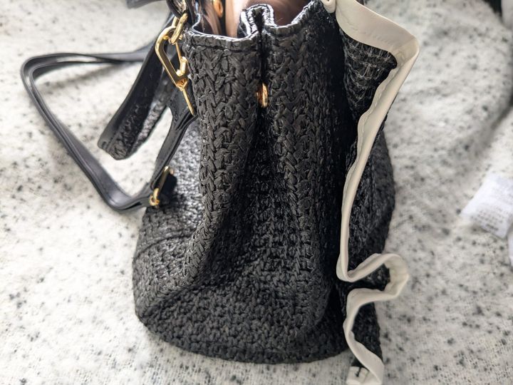 JILL by JILL STUART BOOK かごバッグ BLACK ver.の底部アップ