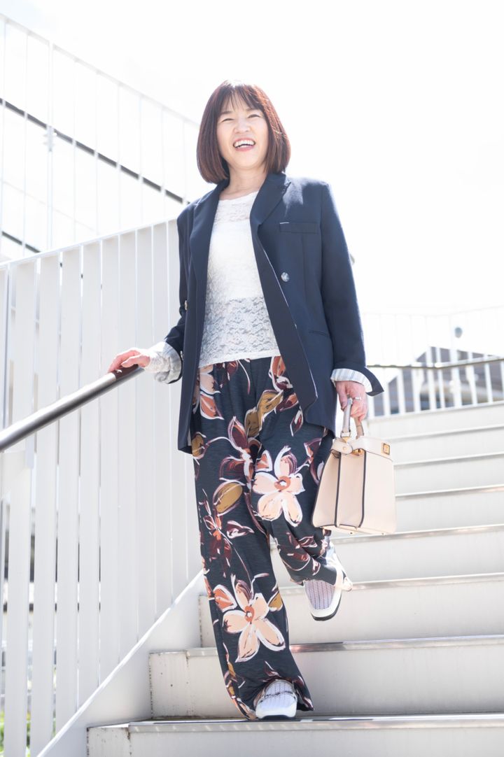 スタイルアップ見えするボトムス