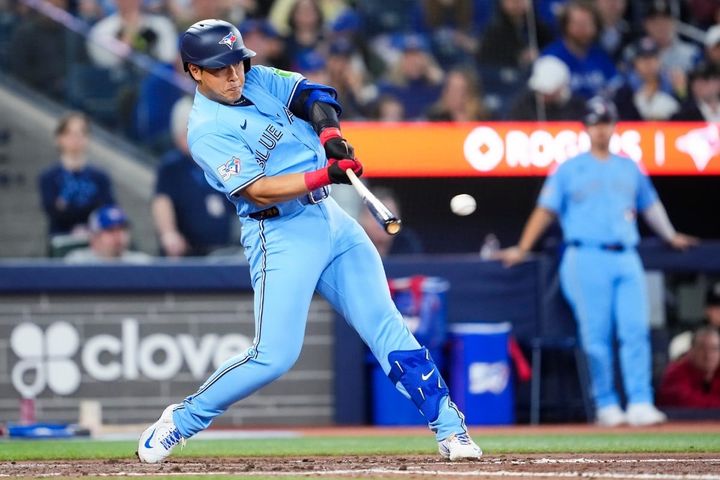 ブルージェイズ・岡本和真（C）Getty Images