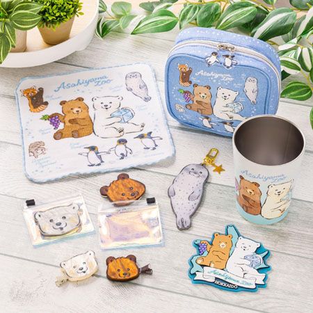 【北海道旭川市】Lommyが描き下ろした旭山動物園の動物たちの商品が「旭山動物園くらぶ」に登場