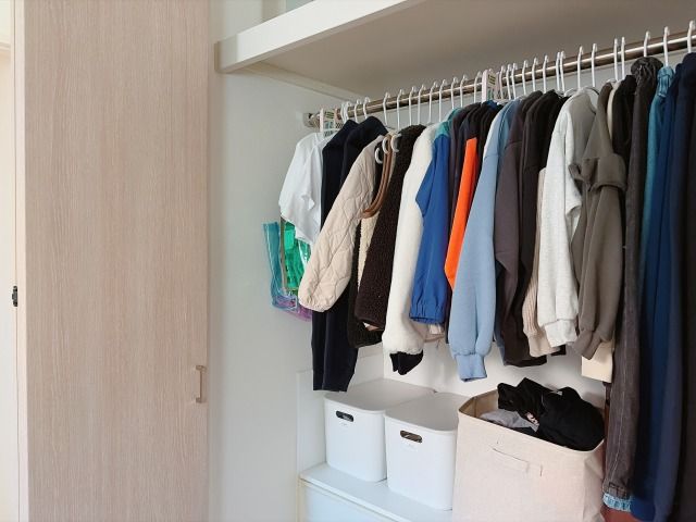 クローゼットの衣類収納