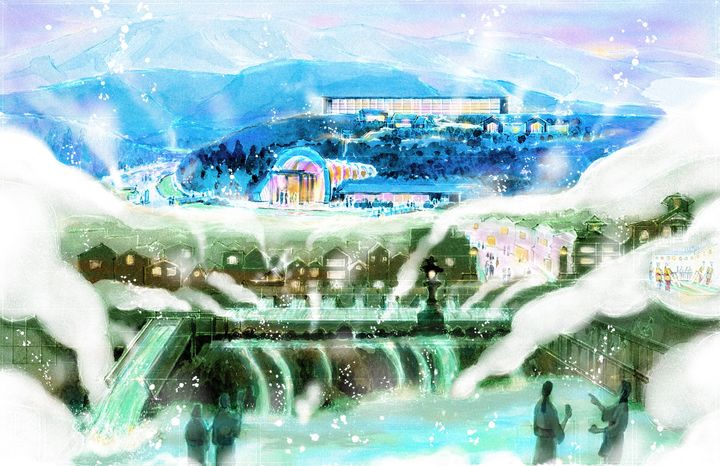 界 草津のイメージイラスト写真。