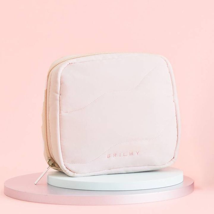 BRILMY 中身が見えて時短がかなう ズボラに優しいコスメポーチ S-size PALE PINK ver. SPECIAL PACKAGE