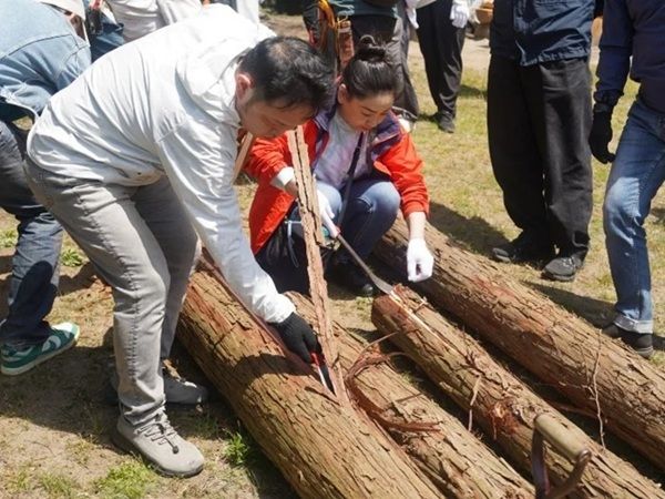 【宮城県利府町】SBI損害保険が東日本放送と協力し、ぐりりの森あそびを開催！森林整備活動などを実施