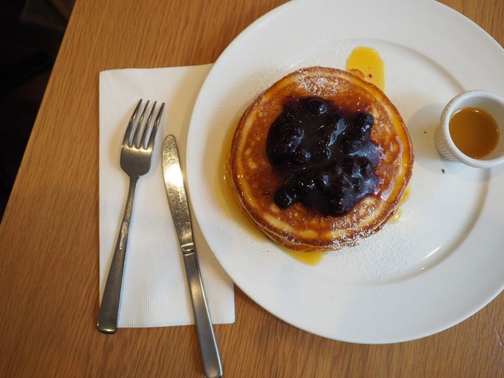 「パンケーキ with メープルバター 」1600円 