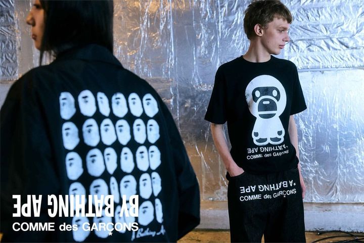 A BATHING APE®（ア ベイシング エイプ®、以下BAPE®）とCOMME des GARÇONS（コム デ ギャルソン）による2026SS COLLECTIONが登場。「BAPE STORE® コム デ ギャルソン大阪」限定で発売されるカプセルコレクションとなっている。