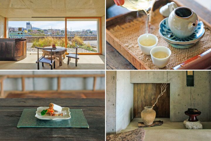 京都・鴨川の四季をのぞむ「池半分室」で、自分で淹れるお茶に心ほどけるひととき