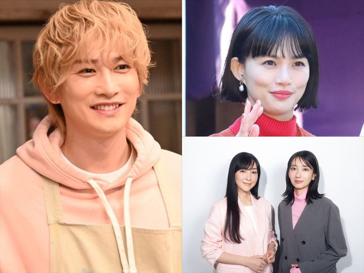 （左）町田啓太、（右上）臼田あさ美、（右下、左から）麻生久美子、波瑠 クランクイン！ width=