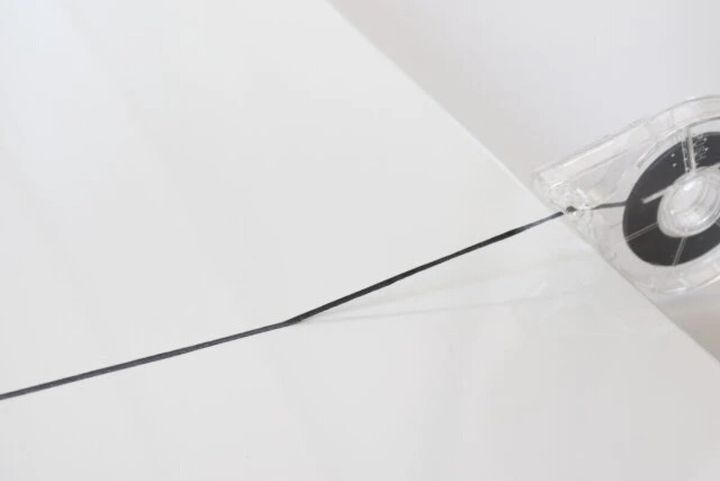 ダイソーのラインテープ ホワイトボード用のテープ幅