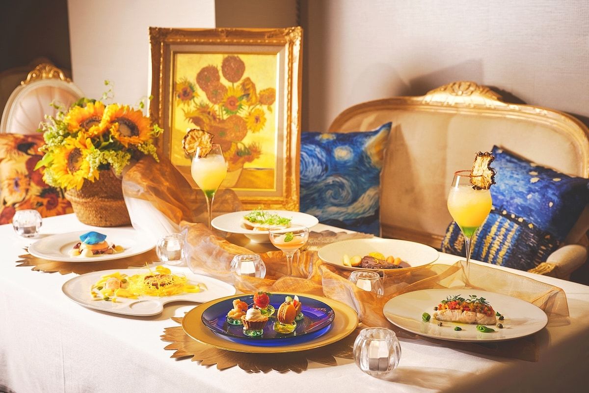 名画を料理で。南仏の陽光や夜の情景に彩られたゴッホの名画を料理で