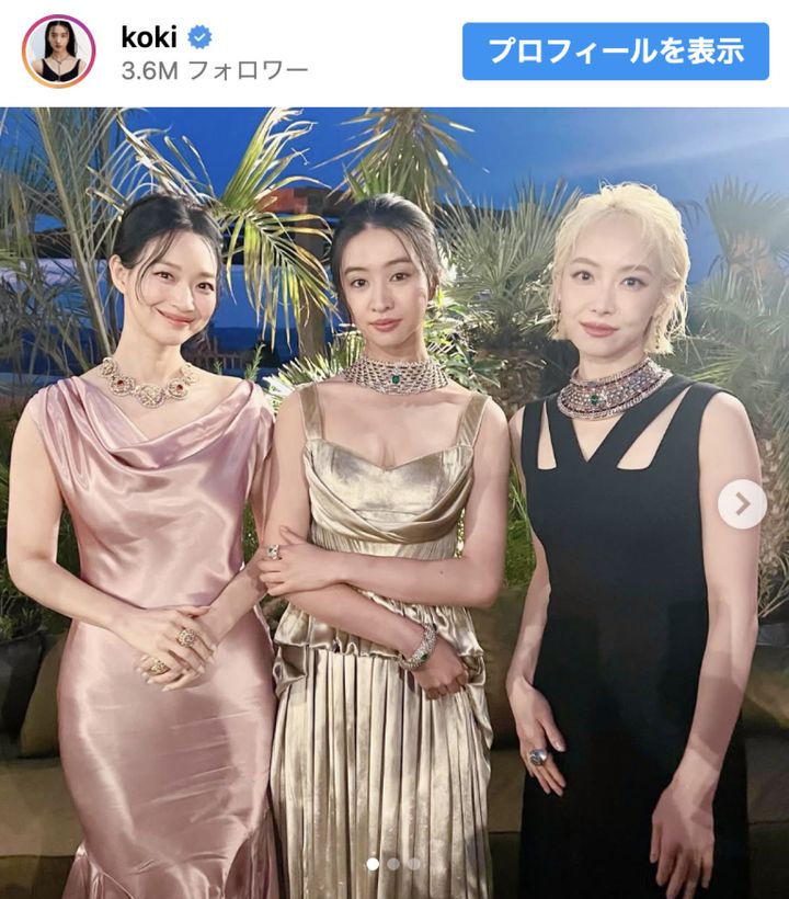 Koki,ルイ・ヴィトンのイベントで世界のセレブと競演 ※「Koki,」Instagram width=