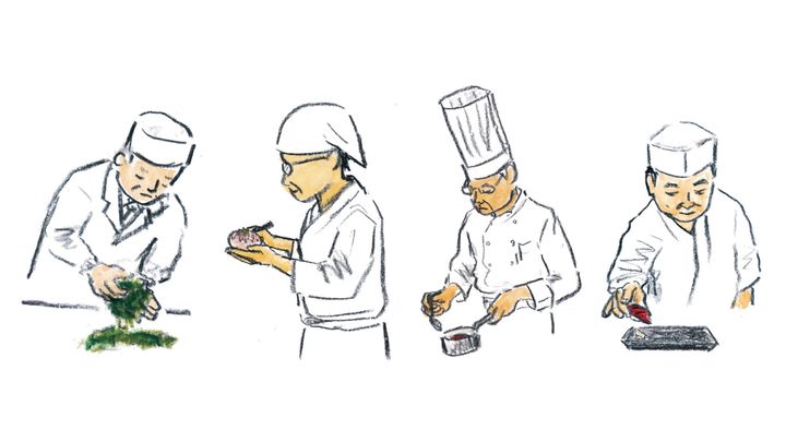 料理人のイラスト