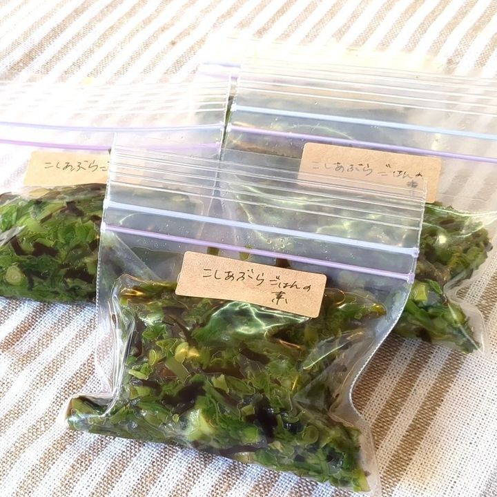 【好きな時に食べられる！】コシアブラごはんの素