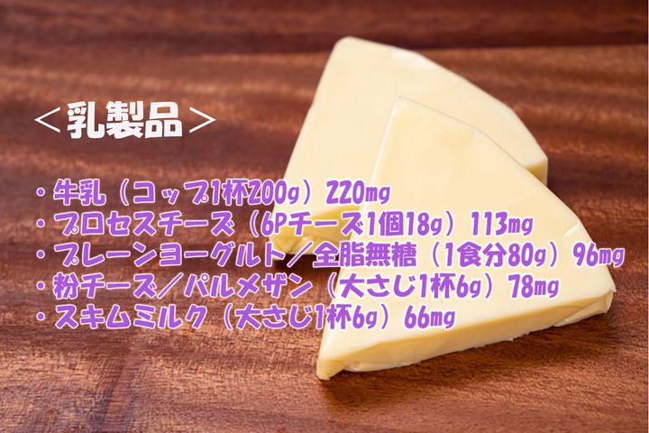 おやつや料理に活用できるカルシウム豊富な食材