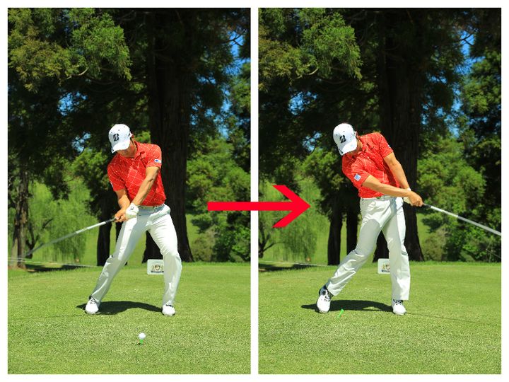 クラブを短く持つとラフから飛ばせる！トラブルショットの打ち方を解説