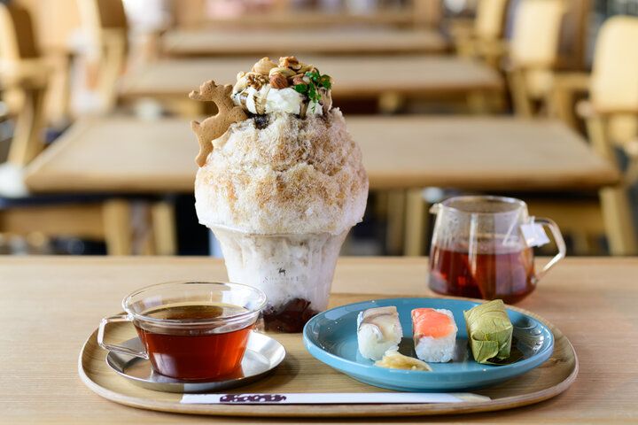 体にやさしい柿の葉茶♪奈良グルメも味わいたい「柿の葉茶専門店SOUSUKE by ほうせき箱」