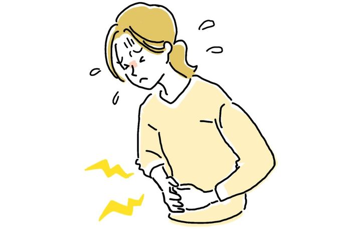 腹痛イメージ お腹が痛い人のイラスト