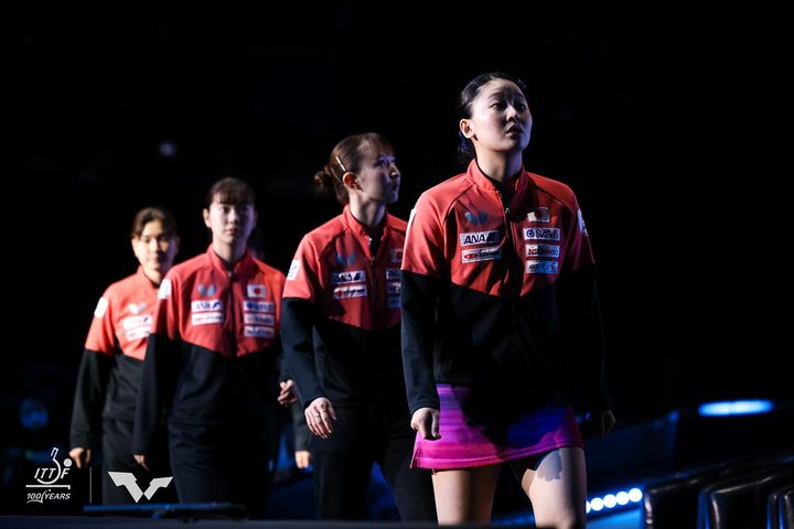 卓球女子日本代表（C）ITTF