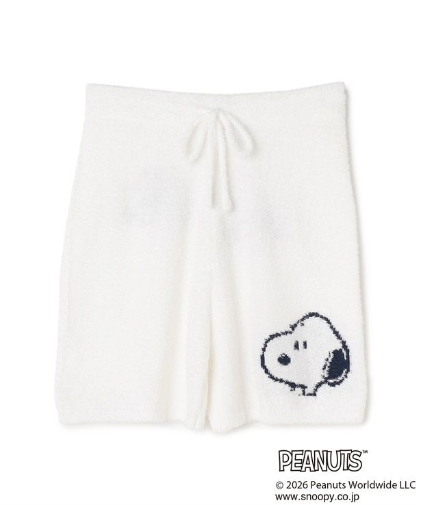 「もちふわsleepソフトエアニットショートパンツルームウェア(オフホワイト)」(4950円)