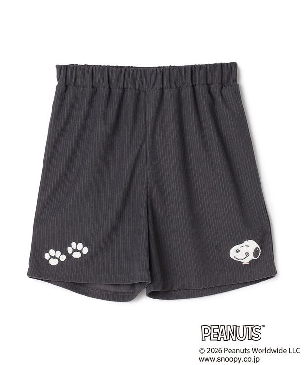 「パイルリブルームウェアハーフパンツ(グレー)」(3300円)