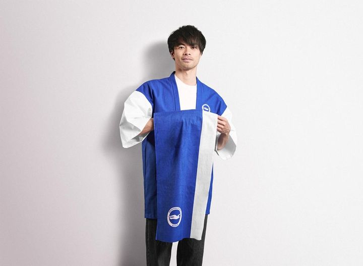 画像3: ブライトン、“和風”公式ライセンスコレクション登場！三笘薫が「袢纏」を着る…新ブランド『heri:sync』第1弾