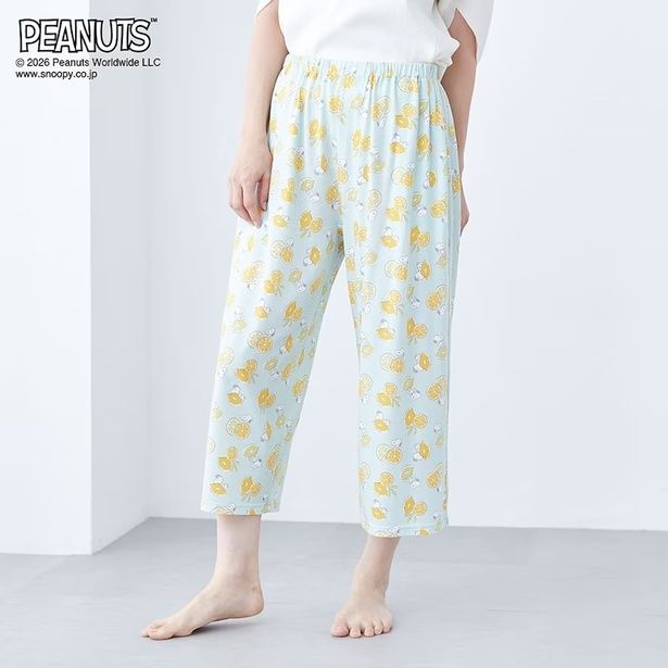 「綿混素材のユニセックスルームパンツ(ミント)」(2190円)