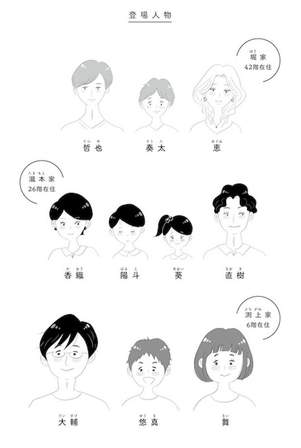 タワマンに住む3家族の「相関図」 画像提供：(C)原作・窓際三等兵／漫画・グラハム子