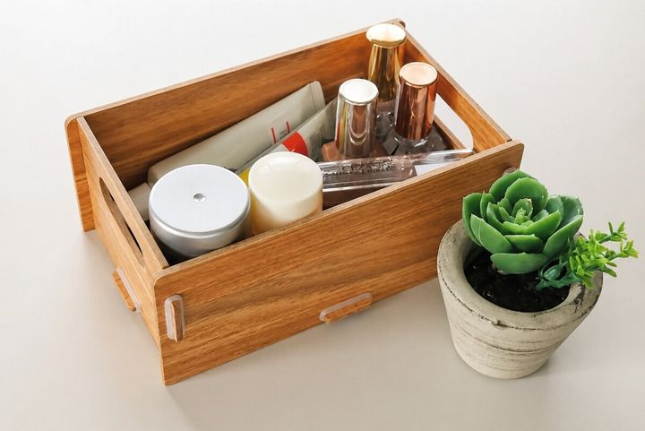 ダイソーの組立式収納BOXはメイク道具や工具の収納にぴったり